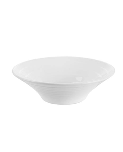 Crockery Open Large Flared Bowl (White)