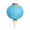 Silk Round Lantern (Blue & Gold)