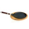 Iron Hot Plate Oval With Long Handle