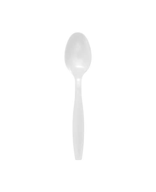 Plastic Tea Spoon (White)