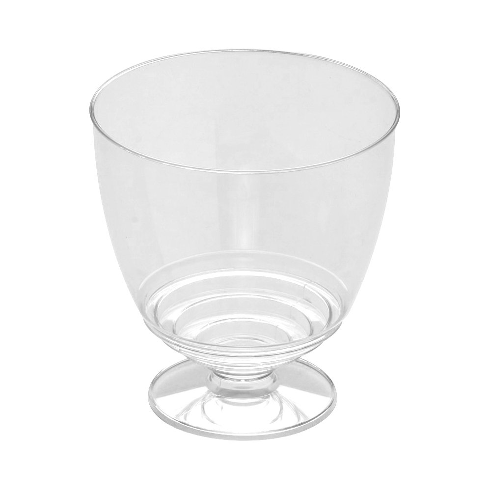 Fineline Flairware 2206 5 oz. Clear Plastic Wine Goblet