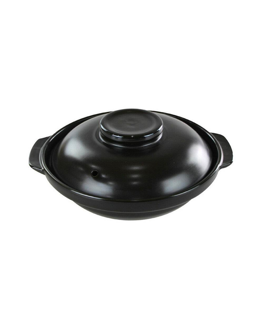 Shallow Clay Pot 550ml (Black)