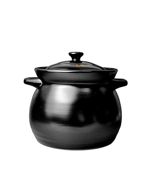 Clay Pot Bulb Shape 2.75L (Black)