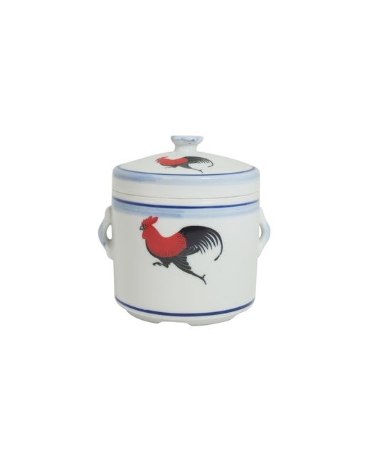 Crockery Tureen Pot With Lid (Rooster)