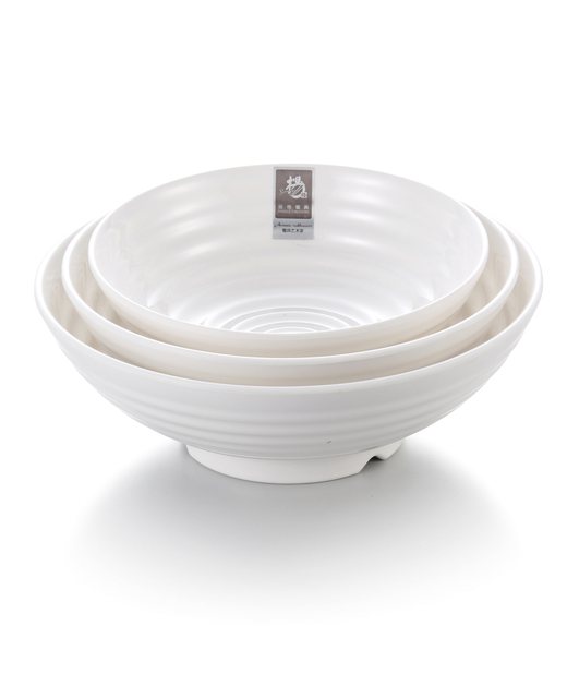 Melamine Open Large Flared Bowl (White)