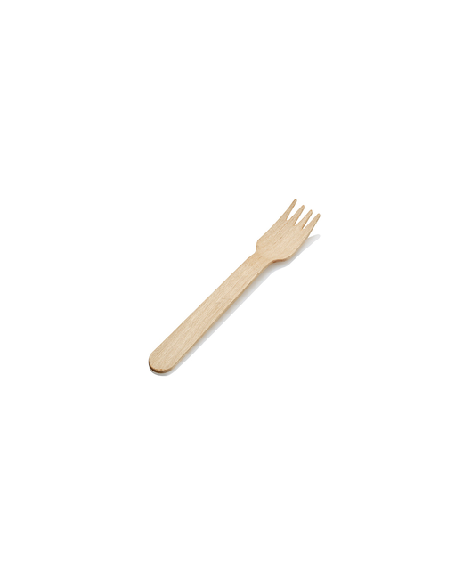 Disposable Wooden Fork 14cm
