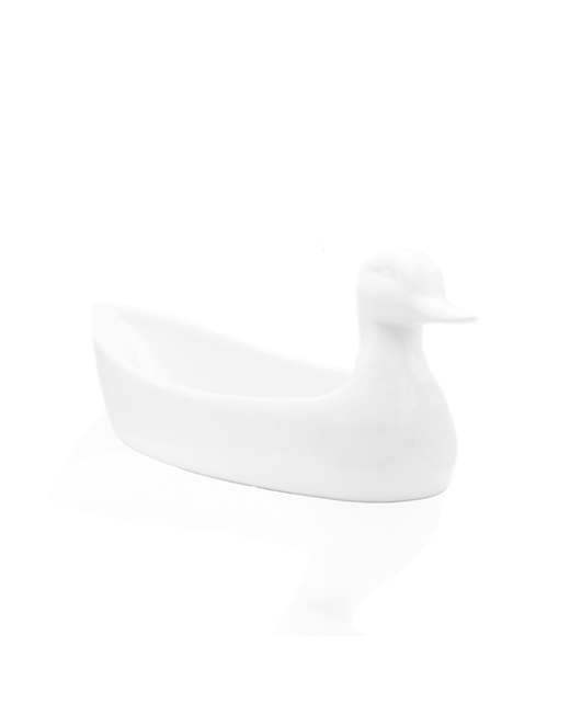 Crockery Duck Shape Platter (White)