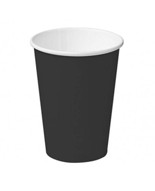 Hot Cup Single Wall 355ml (Black)