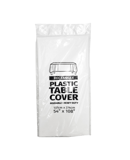 Plastic Table Cover (White)