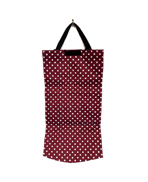 Carry Bag With Polka Dots (Maroon)